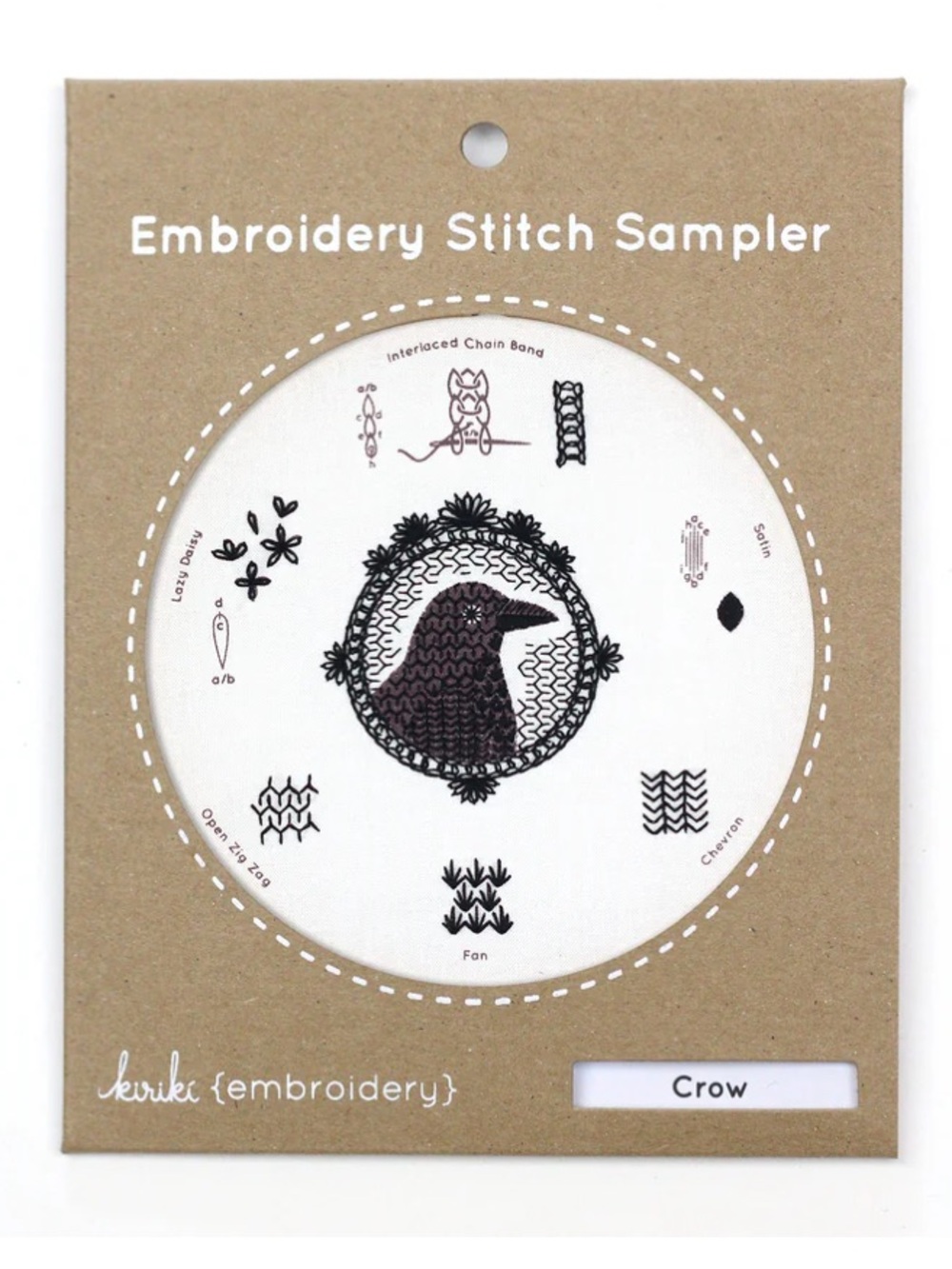 NWT Kiriki Press Crow Embroidery Stitch
Sampler